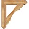 Ekena Millwork Olympic Arts and Crafts Rough Sawn Bracket w/ Offset Brace, Western Red Cedar, 8"W x 34"D x 38"H BKT0806X34X38OLY03RWR - alternate 2